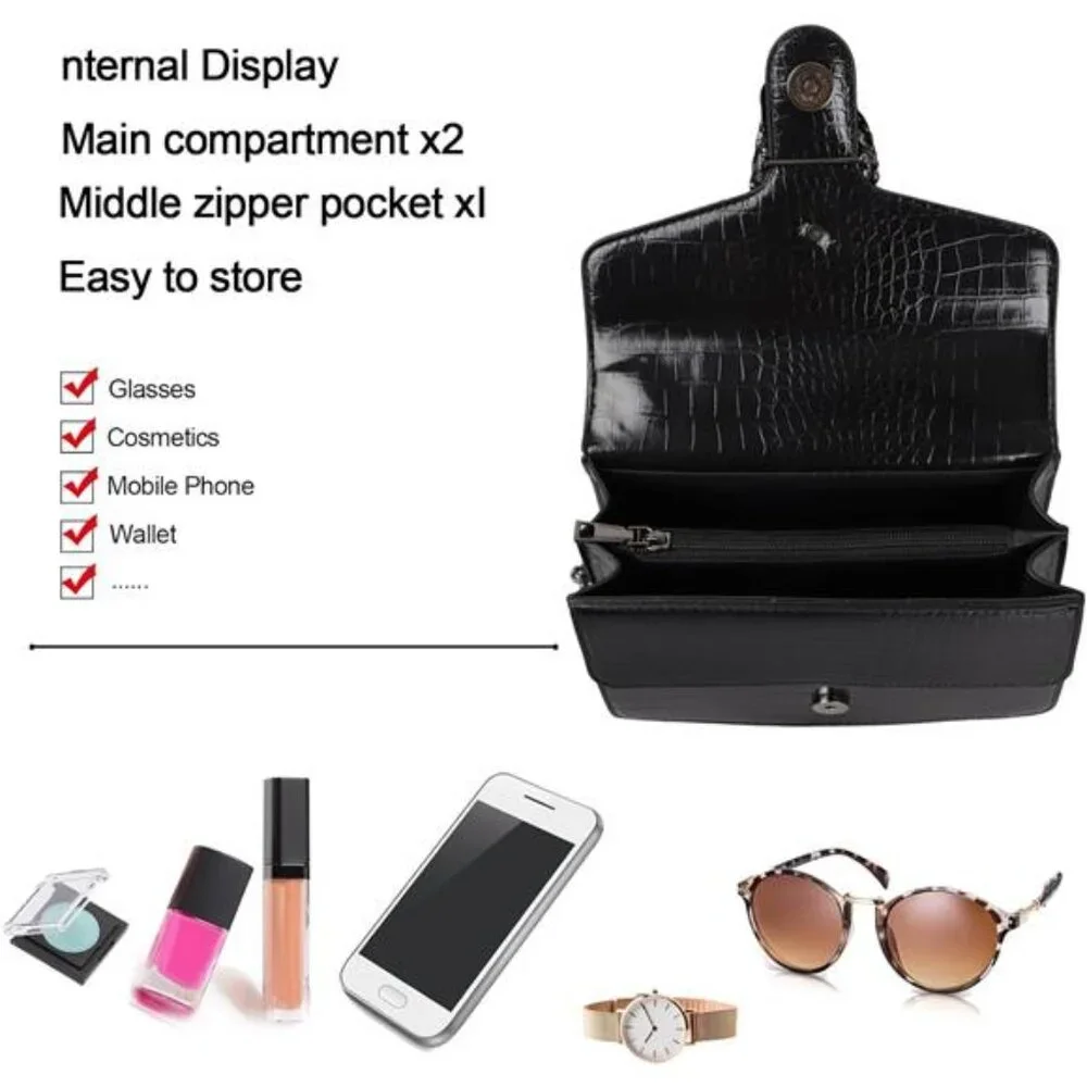 Bag Satchel Purse Snake Printed Handbag Shoulder Bag for Women - Leather